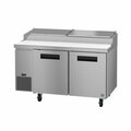 Hoshizaki America Refrigerator, Two Section Pizza Prep Table, Stainless Doors,  PR60B